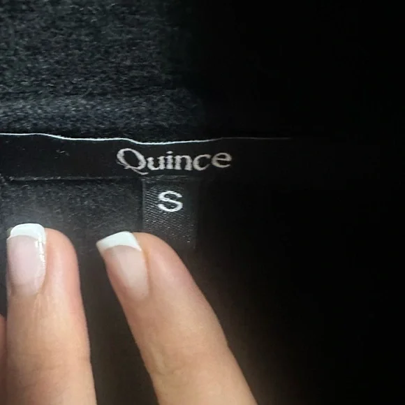 Quince 100% Mongolian Cashmere Long Duster Cardigan – Black, Size S - Picture 3 of 5